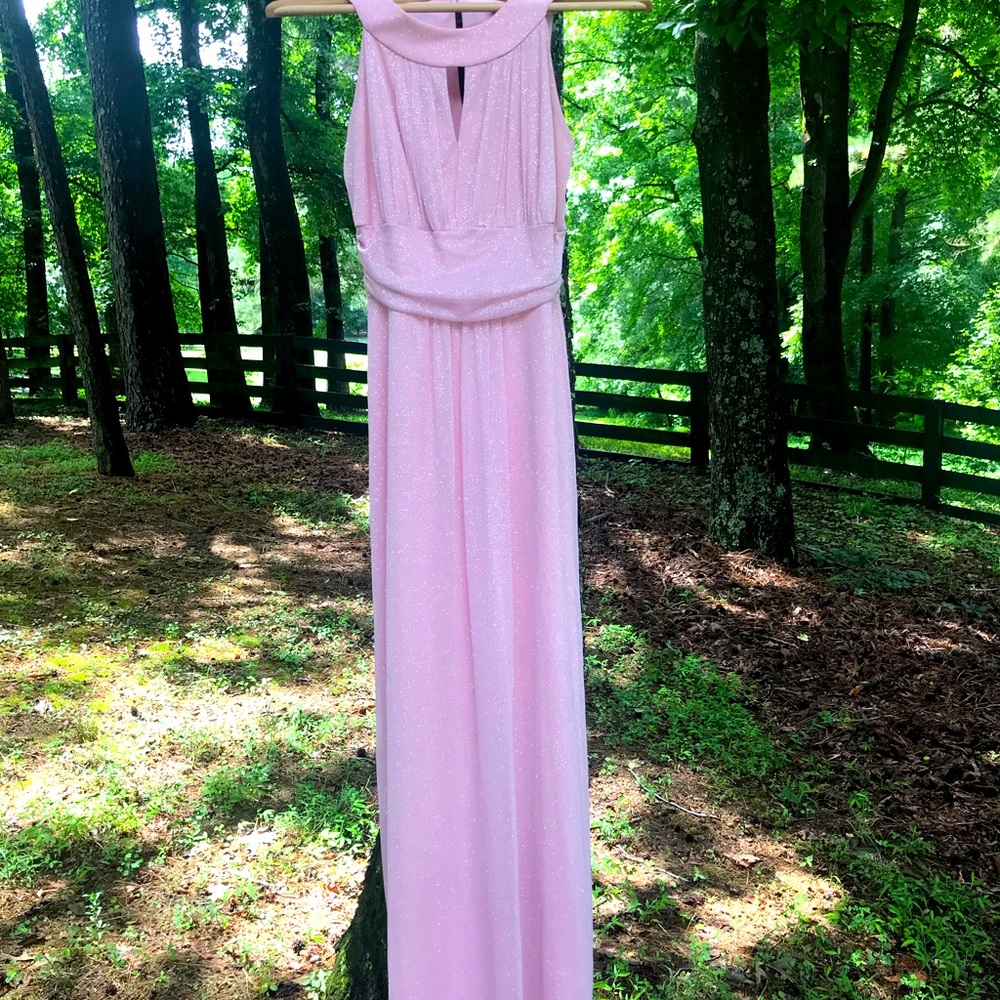 Blush Pink Floor-Length Gown